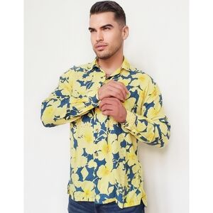 Double Rainbouu Long Sleeve Hawaiian Shirt In Cloud Control Lavender